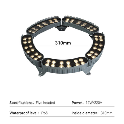 LED Outdoor Tree Spot Light LED Wall Washer Aluminum RGB IP65 Can be used outdoors under large trees and cylindrical cones - GlowMart