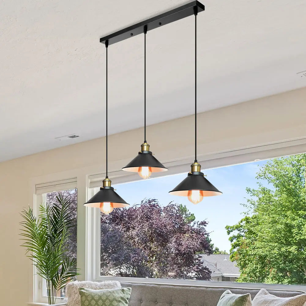 Vintage Pendant Light Loft Retro Chandelier Pendant Lamp E27 Base Industrial Hanging light Edison Home Lighting for Living Room - GlowMart