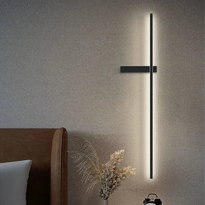 LED Wall Lamp Modern Minimalist Strip Wall Decor Lights Lighting for Bedroom Bedside Living Room TV Sofa Lobby Background Decor