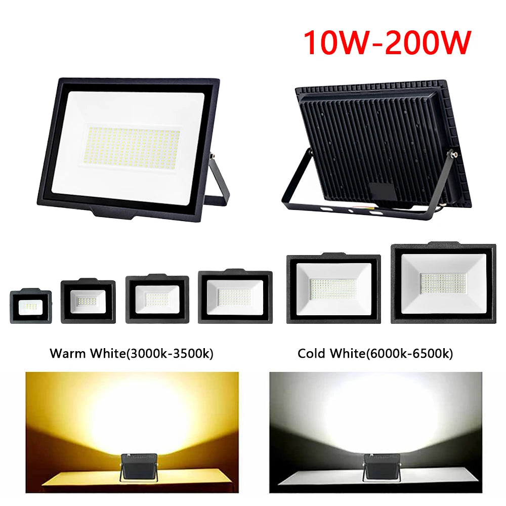 LED Flood Light 10W 20W 30W 50W 100W 150W 200W LED Spotlight Outdoor IP67 Waterproof LED Projector Garden Square Street Light - GlowMart