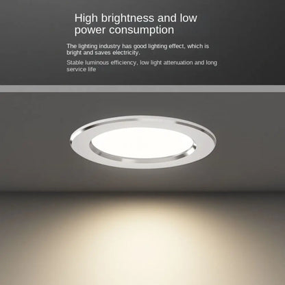 Durable Recessed LED Downlight Spot Light Energy Saving Down Lights Anti Glare Tricolor Dimmable Ceiling Spot Lights Living room - GlowMart