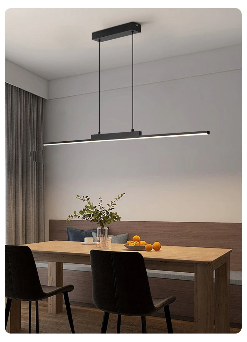 Pendant Light Modern Simple Dining Room Light For Wall Kitchen Long Chandelier Living Room Pendant Lamp Home Decoration Lighting - GlowMart