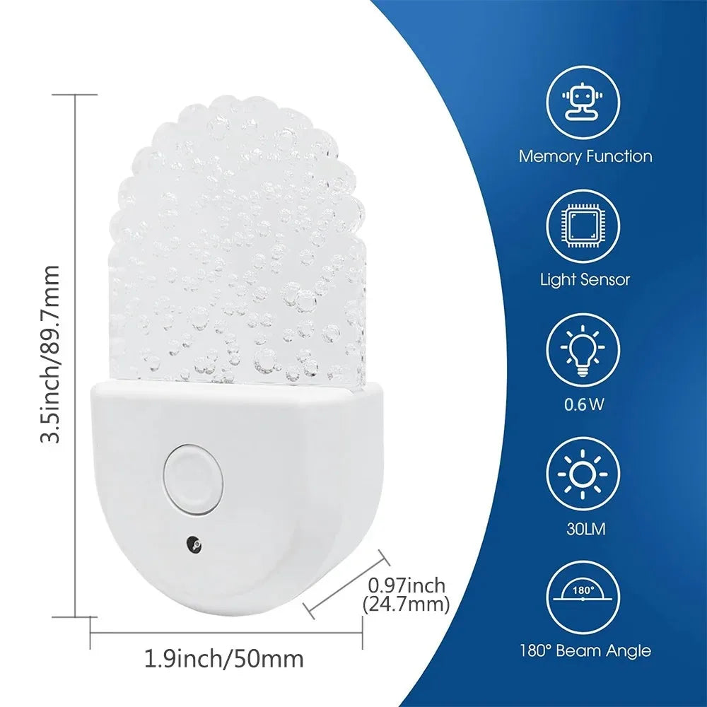 Bedside Lamp Night Light EU US Plug Eye Protection LED Mini Wall Lamp For Home Aisle Bedroom Living Room Baby Feed Kids Use - GlowMart