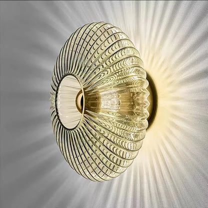Modern LED Wall Lamps Glass Ripple Lights Corridor Aisle Staircase Dining Backdrop Simple Indoor Home Decoration Lustre Fixtures - GlowMart