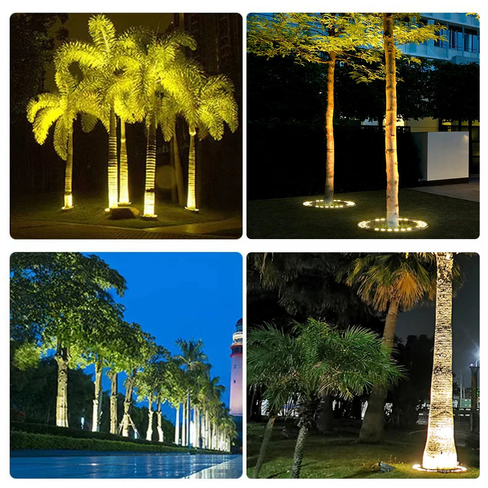 LED Outdoor Tree Spot Light LED Wall Washer Aluminum RGB IP65 Can be used outdoors under large trees and cylindrical cones - GlowMart