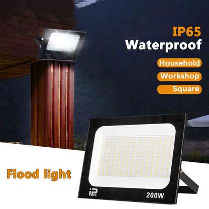 Floodlight Outdoor LED IP66 Waterproof Path Light Spotlight 10W 20W 30W 50W 100W 200W Outdoor Garden Porch Courtyard Lamp - GlowMart