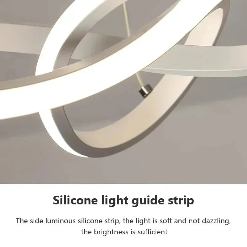 DARHYN Modern LED Pendant Light Creative Hanging Light Irregular Streamlined Design Suitable For Indoor Lighting In Restaurants - GlowMart