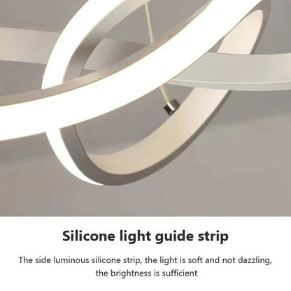 DARHYN Modern LED Pendant Light Creative Hanging Light Irregular Streamlined Design Suitable For Indoor Lighting In Restaurants - GlowMart
