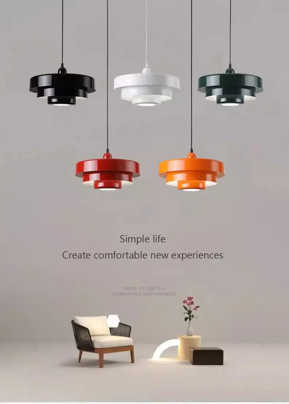 Nordic Pendant Light Medieval Aluminum Ceiling Chandelier for Living Room Bedroom Dining Room Bar Simple Indoor Home Decor Light - GlowMart