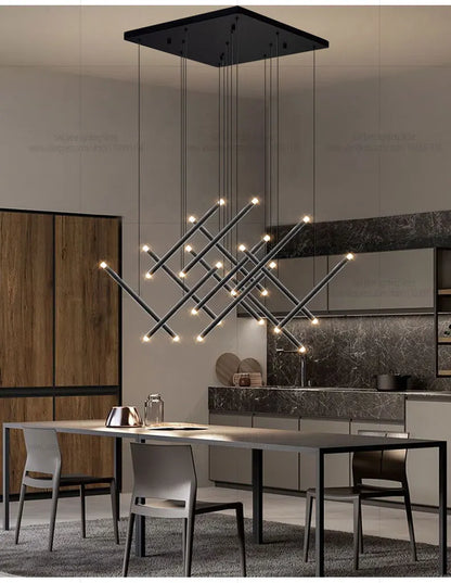 Nordic Pendant Light Modern Living Room Dining Table Lighting Lounge Hanging Restaurant Attic Chandelier Bedroom Ceiling Lamp - GlowMart