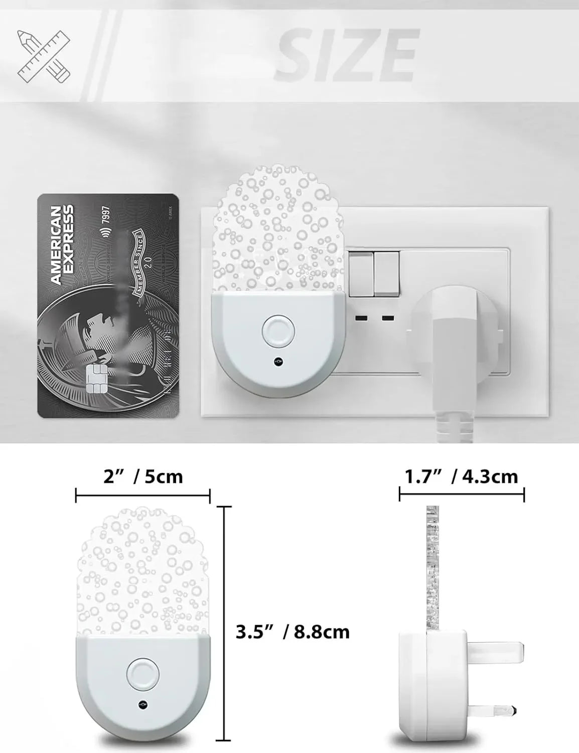 Bedside Lamp Night Light EU US Plug Eye Protection LED Mini Wall Lamp For Home Aisle Bedroom Living Room Baby Feed Kids Use - GlowMart