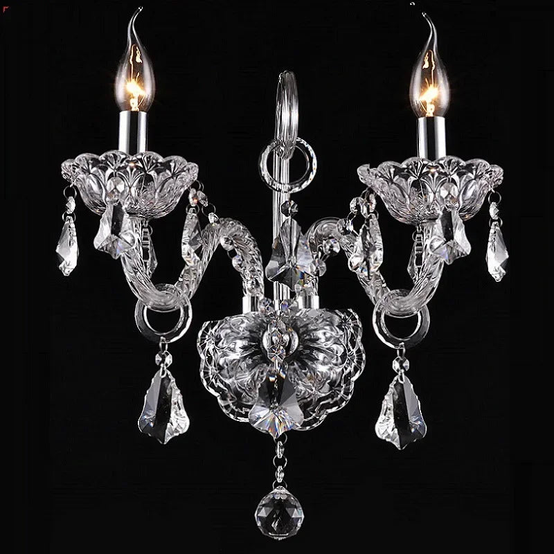 Luxury Wall Sconce Lighting European-style wall lights mirror front lamp bedside lamp crystal lighting bedroom  decor lights - GlowMart