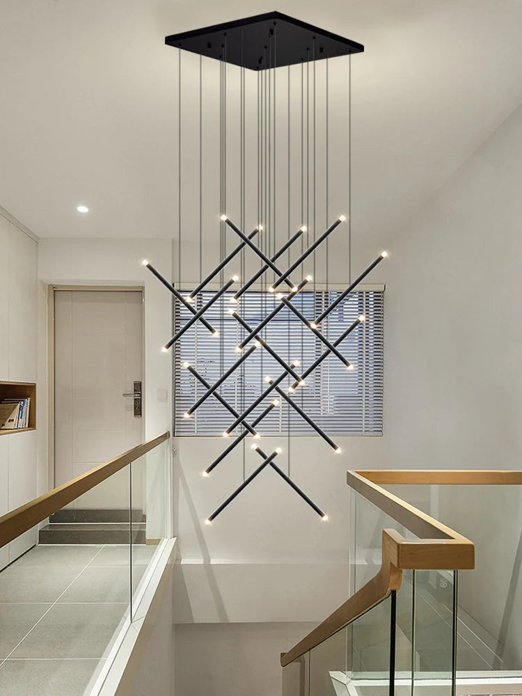 Nordic Pendant Light Modern Living Room Dining Table Lighting Lounge Hanging Restaurant Attic Chandelier Bedroom Ceiling Lamp - GlowMart