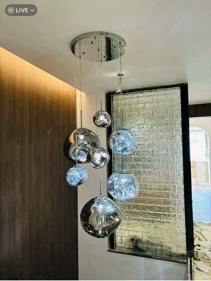 Nordic Led Pendant Lights Lighting Modern Macaron Deco Pendant Lamp Creative Industrial PVC Lava Lamp Loft Bar Cafe Hanging Lamp - GlowMart