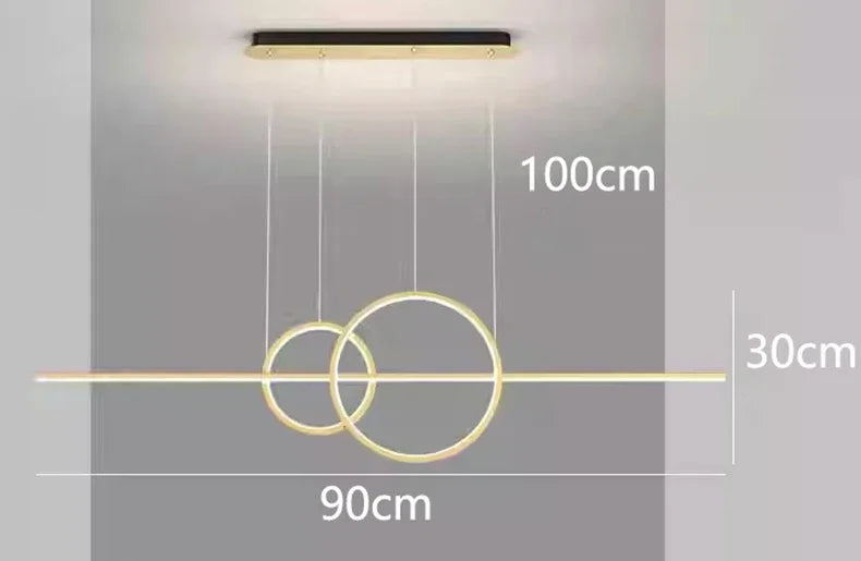 Modern Minimalist LED Pendant Lights for Living Dining Room Kitchen Food Tables Study Chandelier Home Decor Lusters Luminaires - GlowMart
