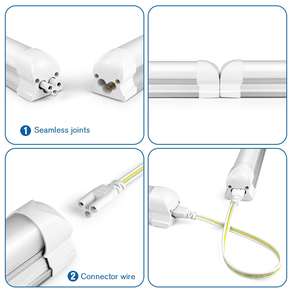 50CM T5 T8 Aluminum LED Light Tube 15W 25W LED Lamp Tube 110V 220V For Desk Work Shop Garage Warehouse Kitchen Cabinet Lighting - GlowMart