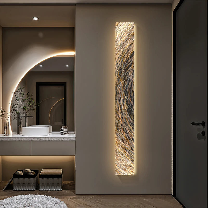 Modern Led indoor painting decoration strip art wall hanging lamp is applicable to the lighting of living room and hotel - GlowMart