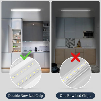Led Tube Light 85-265V Led Bar Lamp Under Cabinets Lamp Tube Ceiling Wall Lamps Home Indoor Lighting Fixture For Kitchen Bedroom - GlowMart