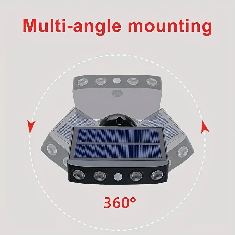 Powerful 4 LED Solar Security Lights Outdoor Decor Sensor Motion 3 Modes Street Waterproof Lamp Wall Night Work Light for Garden - GlowMart