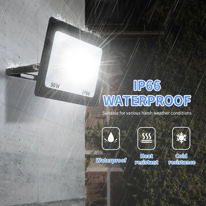High Brightness LED Floodlight 10W 20W 30W 50W 100W 150W 200W 300W AC220V Cold White Flood Light For Garden Street Outdoor Light - GlowMart