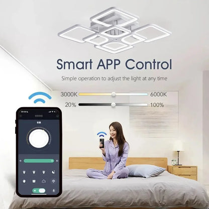 ceiling lamps square decoration home bedroom room lamps lighting for living room lustre modern ceiling chandelier Interior Light