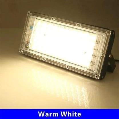 50W LED Flood Light IP65 Waterproof Reflector Led Spotlight AC 220V Outdoor Floodlight Red Green Blue Garden Lighting - GlowMart