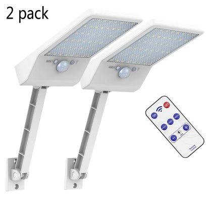 Solar Street Lights Outdoor Solar Lamp With Motion Sensor Security Lighting for Garden Patio Path Yard 3 Light Mode Waterproof - GlowMart