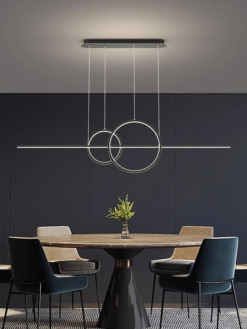 Modern Minimalist LED Pendant Lights for Living Dining Room Kitchen Food Tables Study Chandelier Home Decor Lusters Luminaires - GlowMart