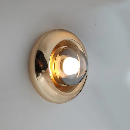 Caren Lighting Futurism wall sconces lighting design glass electroplating LED Bauhaus Contemporary Modern cozy light fixture