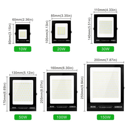 Led Flood Light 10W 20W 30W 50W 100W 150W Reflector Led IP67 Waterproof Floodlight Outdoor Spotlight Lighting Street Garden Lamp - GlowMart