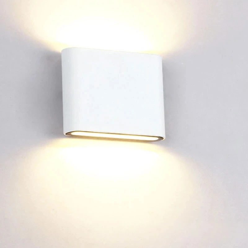 Modern Waterproof outdoor 12W LED wall lamp IP65 Aluminum UP and Down Wall Light Garden porch Sconce Decoration Light 110V 220V - GlowMart