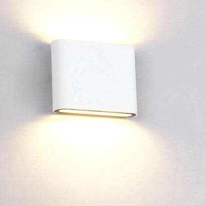 Modern Waterproof outdoor 12W LED wall lamp IP65 Aluminum UP and Down Wall Light Garden porch Sconce Decoration Light 110V 220V - GlowMart