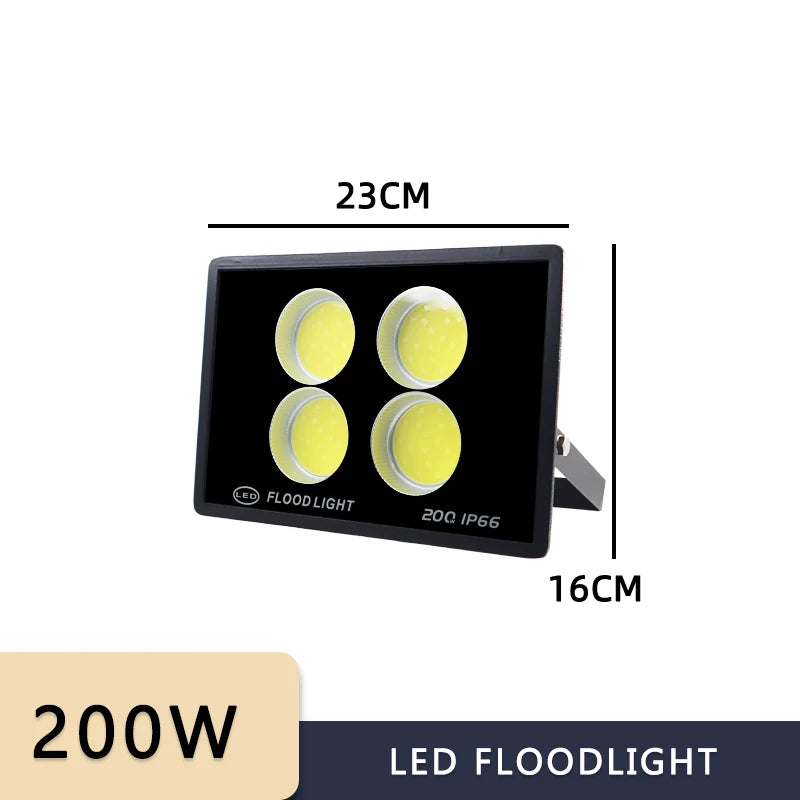 Led Flood Light 100W-1000W AC 220V Outdoor Wall Floodlight Spotlight IP66 Waterproof LED Street Lamp - GlowMart