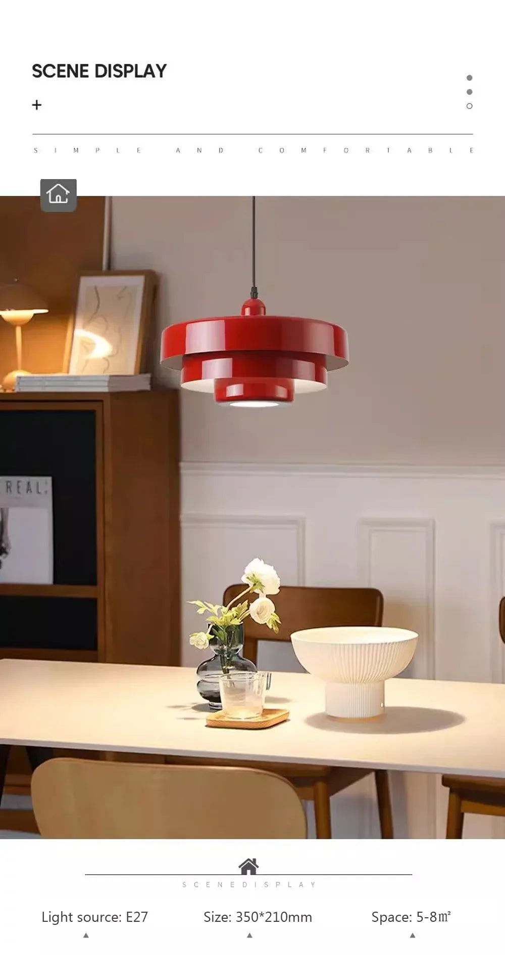 Nordic Pendant Light Medieval Aluminum Ceiling Chandelier for Living Room Bedroom Dining Room Bar Simple Indoor Home Decor Light - GlowMart