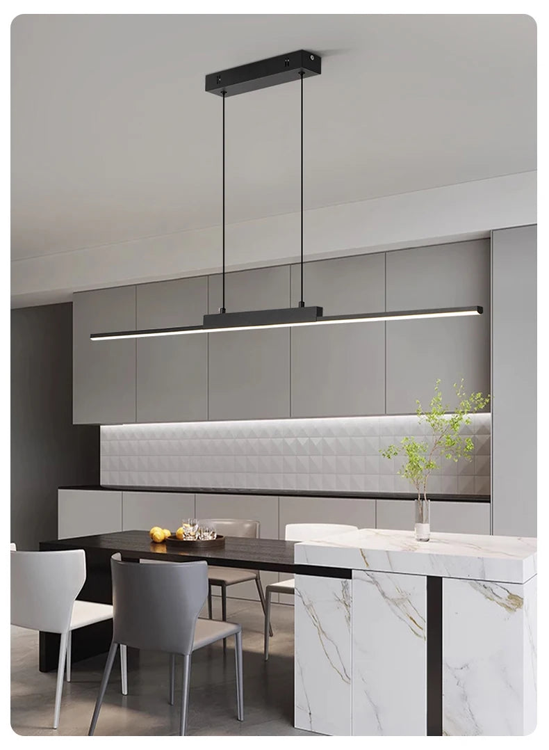 Pendant Light Modern Simple Dining Room Light For Wall Kitchen Long Chandelier Living Room Pendant Lamp Home Decoration Lighting - GlowMart