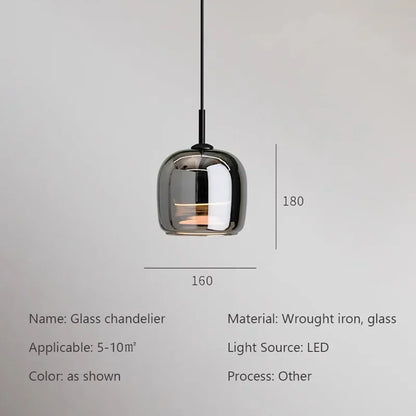 Nordic Glass LED Chandeliers Luxury Pendant Lamp Modern Minimalist  hanging light fixture decorative indoor lighting - GlowMart