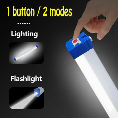 LED Rechargeable Lamp Tube USB 5V Emergency Light Camping Magnetic Portable Lightinging Night Market Outdoor Vehicle Hard Strip - GlowMart