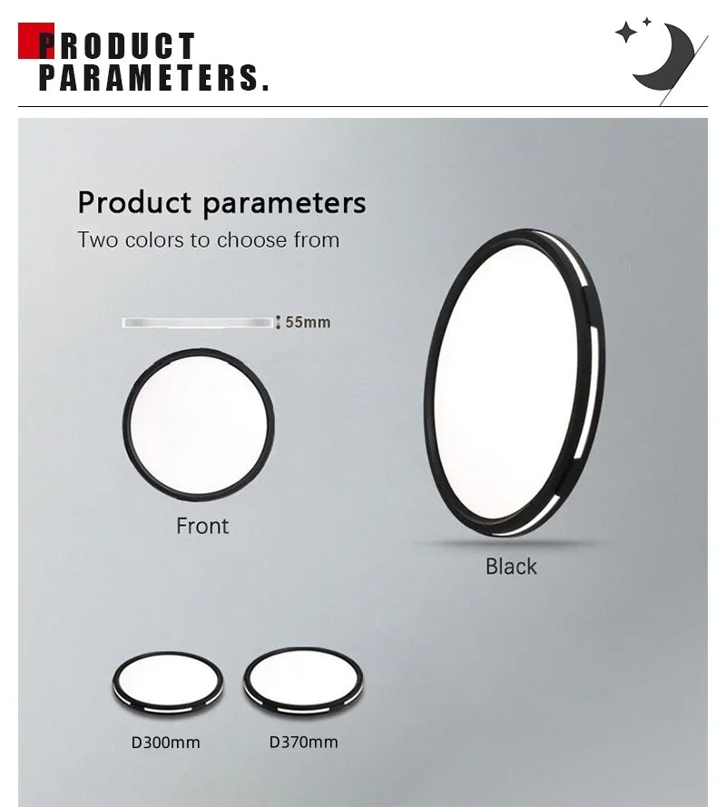 LED Ceiling Light Modern Creative Circular Living Room Bedroom Home Three Proof Ceiling Lamp Kitchen Bathroom Decor Lighting