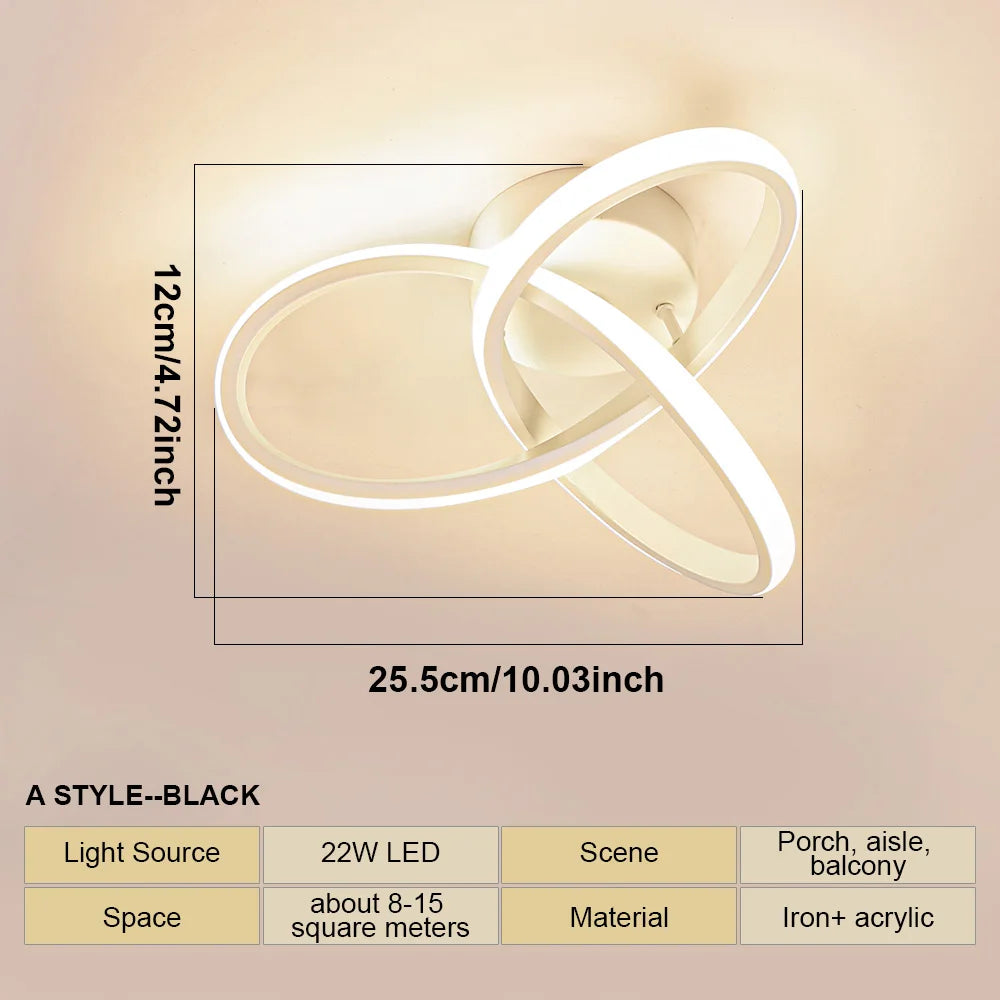 LED Ceiling Light Modern Aisle Ceiling Lamp Indoor Hallway Lighting Small Surface Mounted Fixtures Bedroom Balcony Office Lights