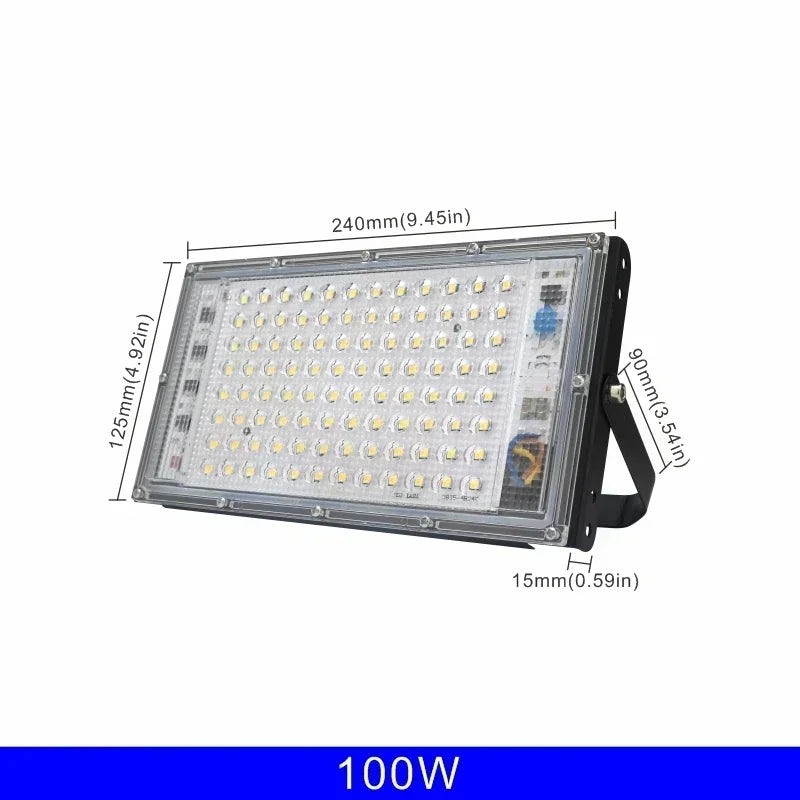 Led Flood Light 50W 100W 150W 200W 110V 220V Outdoor Floodlights IP65 Waterproof Wall Lamp Reflector Led Street Light - GlowMart
