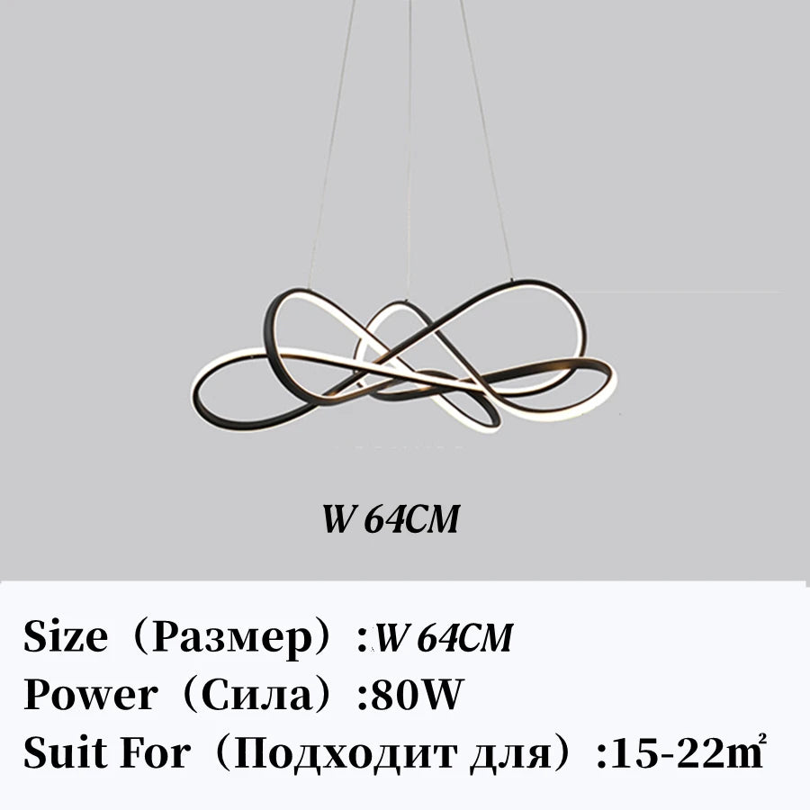 Modern LED Pendant Light DIY Chandelier Lights For Dining Room Living Room Bar Kitchen Room Ceiling Hanging Lamp Home Decor Lamp - GlowMart