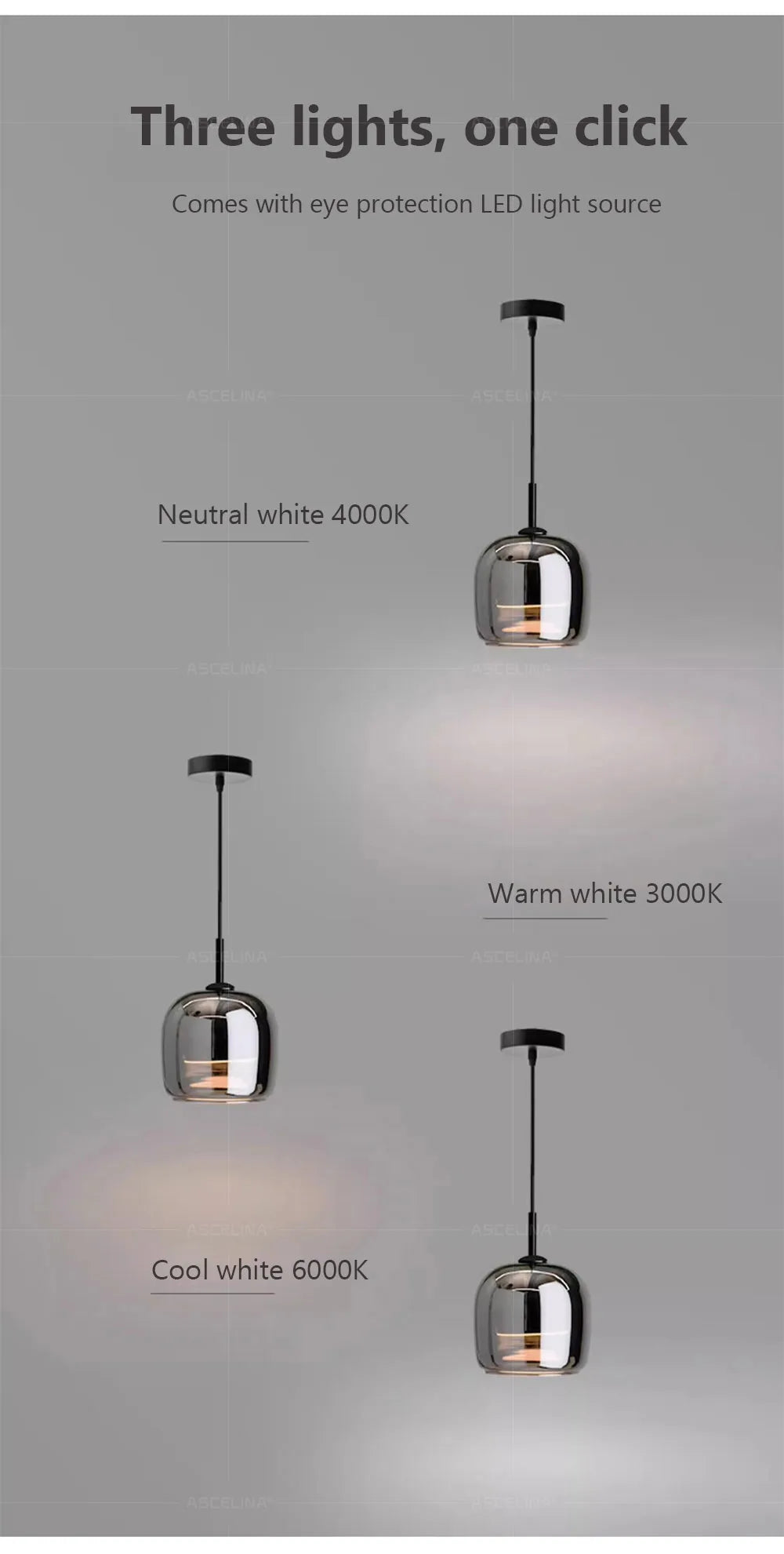 Nordic Glass LED Chandeliers Luxury Pendant Lamp Modern Minimalist  hanging light fixture decorative indoor lighting - GlowMart