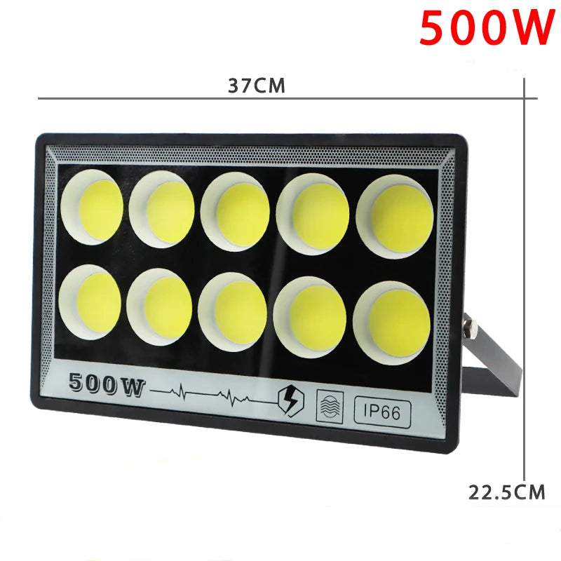 LED Floodlight 50W 100W 200W 300W 400W 500W 220V Spotlight IP65 Waterproof Lamp Led Outdoor Flood Light Garden Street Lamp - GlowMart