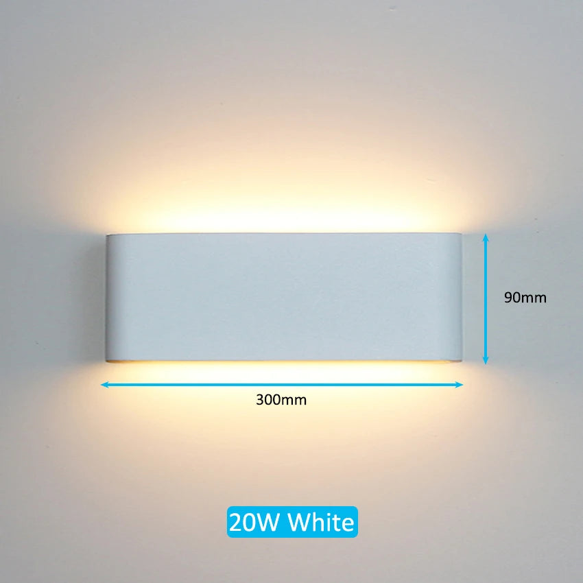 LED Outdoor Waterproof IP65 Wall Light Porch Garden Wall Lamp & Indoor Home Decor Bedroom Living Room Decoration Lighting Lamp - GlowMart