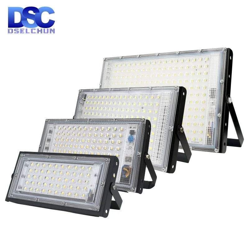 Led Flood Light 50W 100W 150W 200W 110V 220V Outdoor Floodlights IP65 Waterproof Wall Lamp Reflector Led Street Light - GlowMart