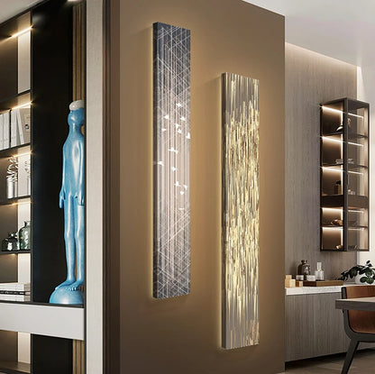 Modern Led indoor painting decoration strip art wall hanging lamp is applicable to the lighting of living room and hotel - GlowMart