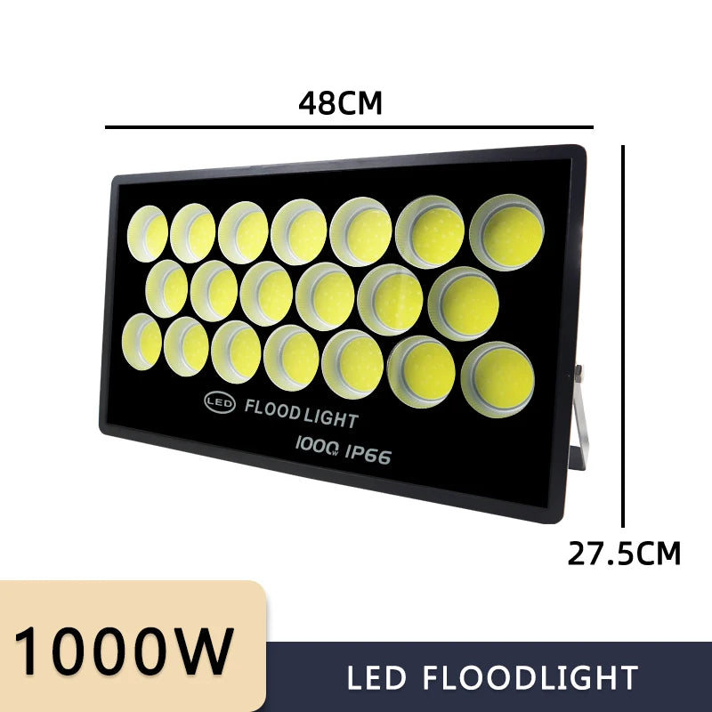 2025 NEW Led Flood Light 500W 400W 300W 200W 100W AC 220V Outdoor Wall Floodlight Spotlight IP66 Waterproof LED Street Lamp
