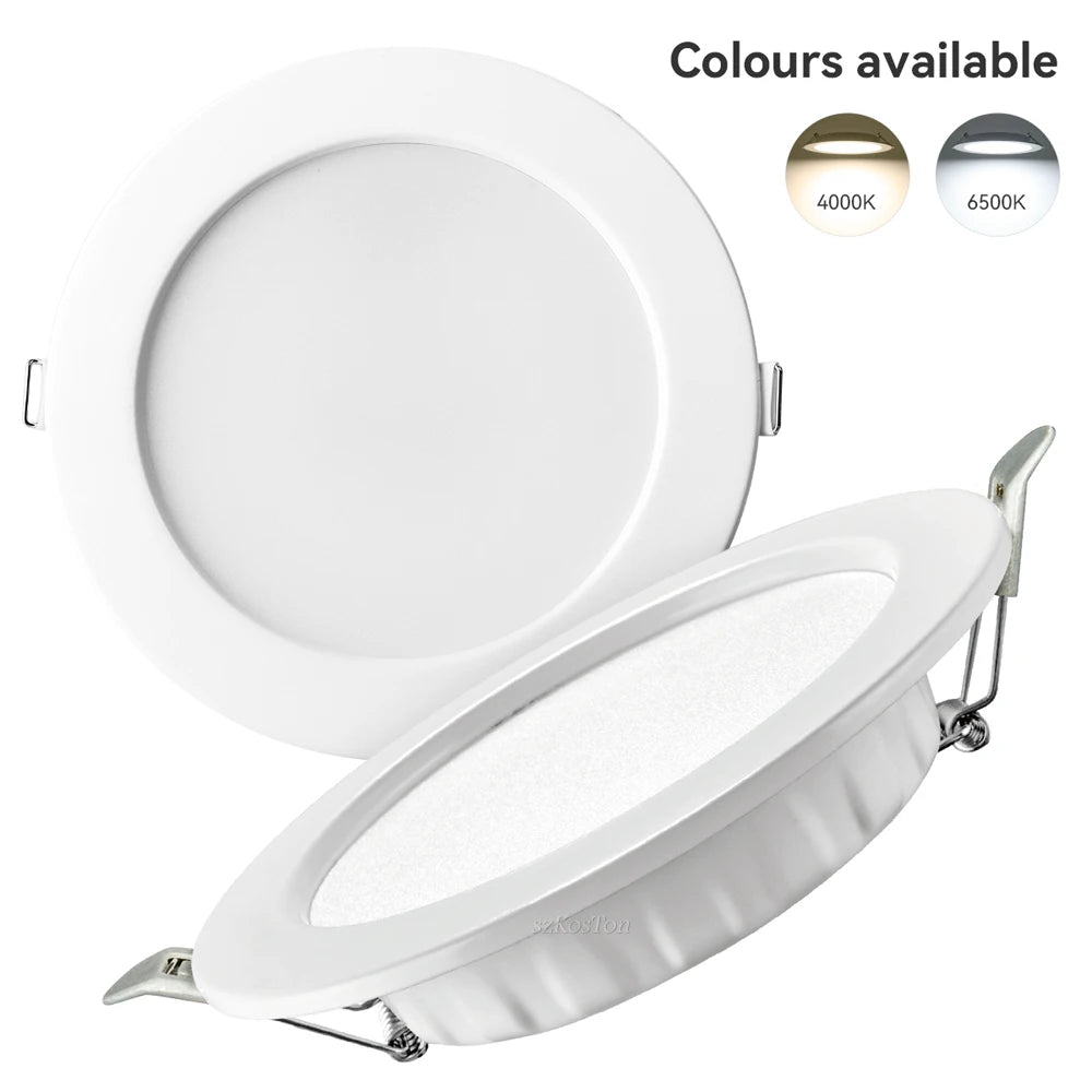 LED Downlight Recessed Ceiling Lamp 7W 9W 12W 20W AC220V Cold White LED Spotlight for Living Room Corridor Bathroom Kitchen - GlowMart