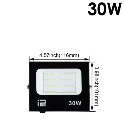 LED Flood Light Spotlight 100W 150W 200W Outdoor Lighting 6500K Waterproof Garage Gym Street Gate Wall Lamps Floodlights AC220V - GlowMart