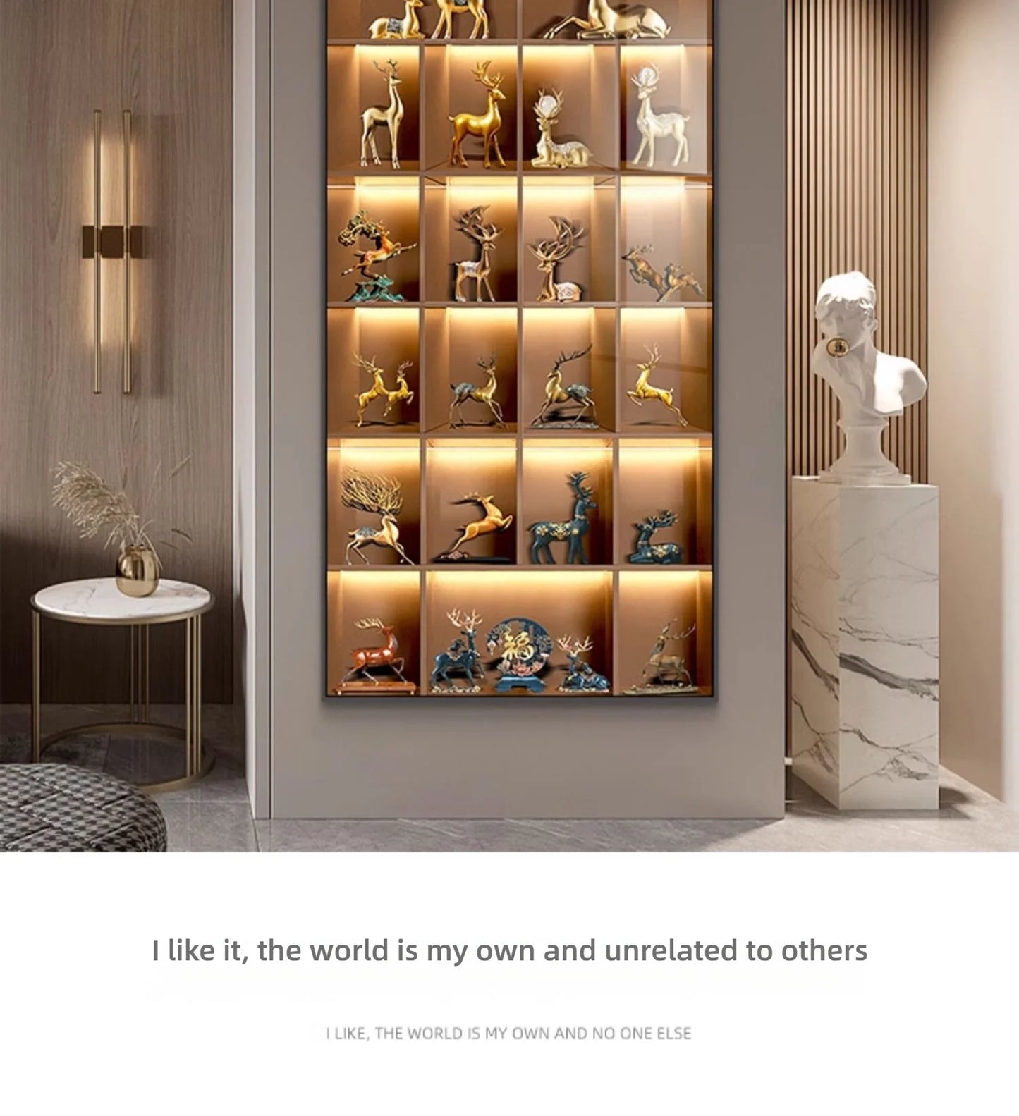Modern Light Luxury Entrance LED Decorative Painting Home Decoration Living Room Bedroom Sofa Background Corridor Mural Light - GlowMart
